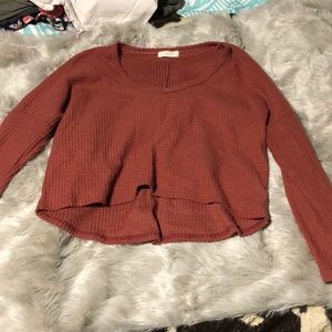 Long sleeve crop top